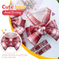 Aiitle Pet Plaid Bow Tie Harness Leash Set