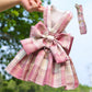 Aiitle Cute Pet Plaid Skrit Harness Leash Set