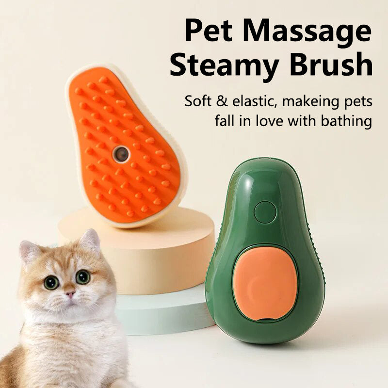 Aiitle Avocado Pet Steamy Massage Brush