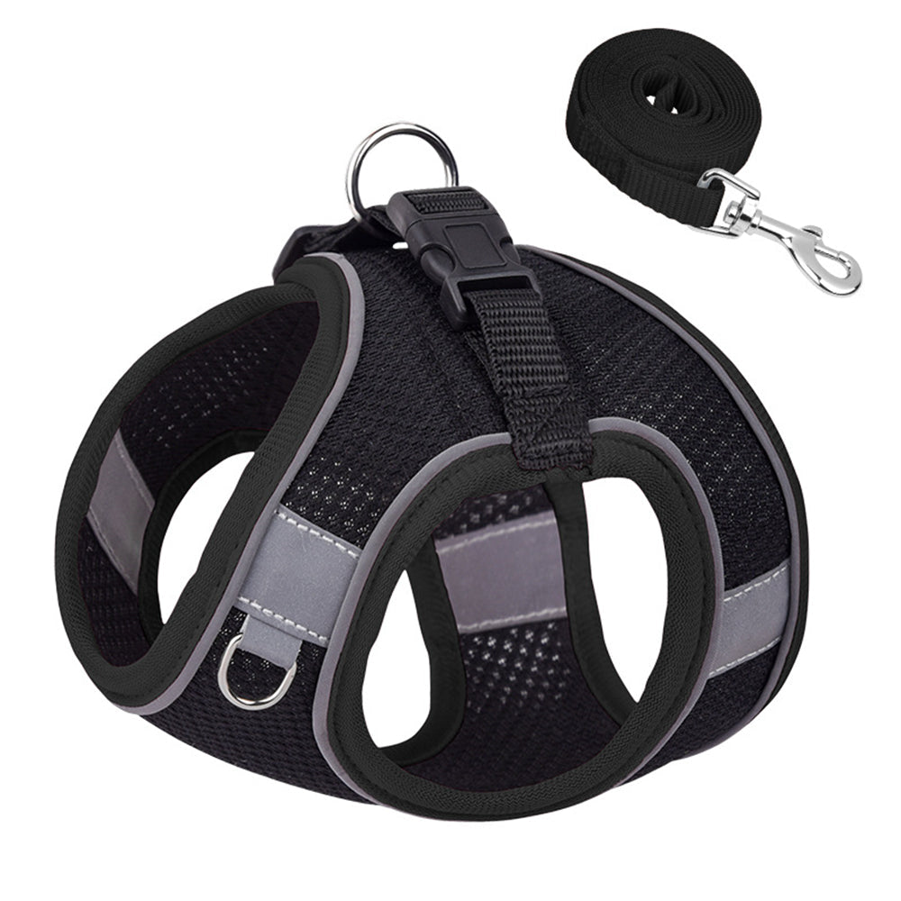 Aiitle Step In Mesh Dog Harness Black