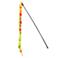 Aiitle Colorful Plush Ball Cat Teaser Wand 3 PCS Set