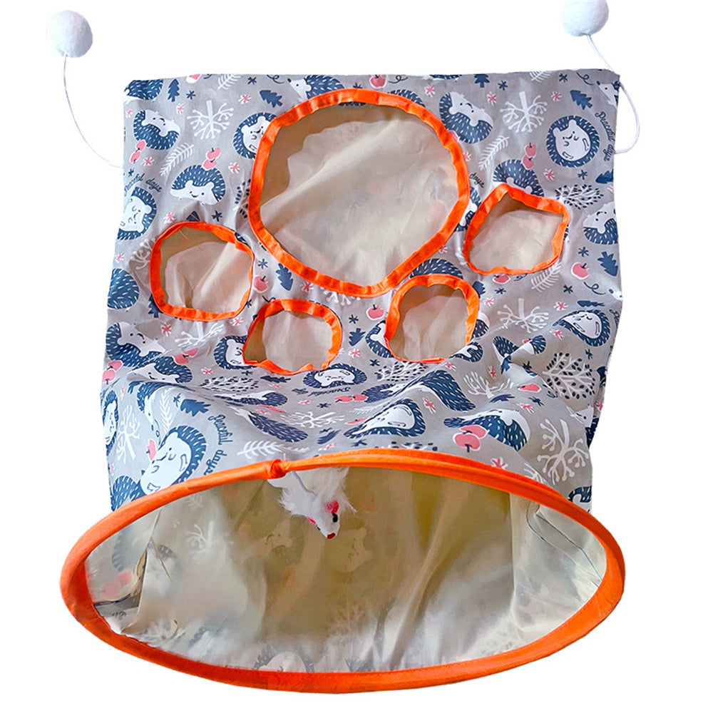 Aiitle Squeaky Self Interactive Cat Tunnel Bag