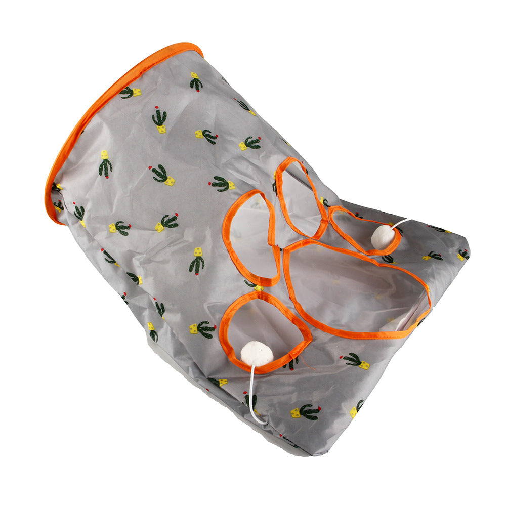 Aiitle Squeaky Self Interactive Cat Tunnel Bag