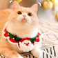Aiitle Christmas Cute Handmade Knit Cat Collar