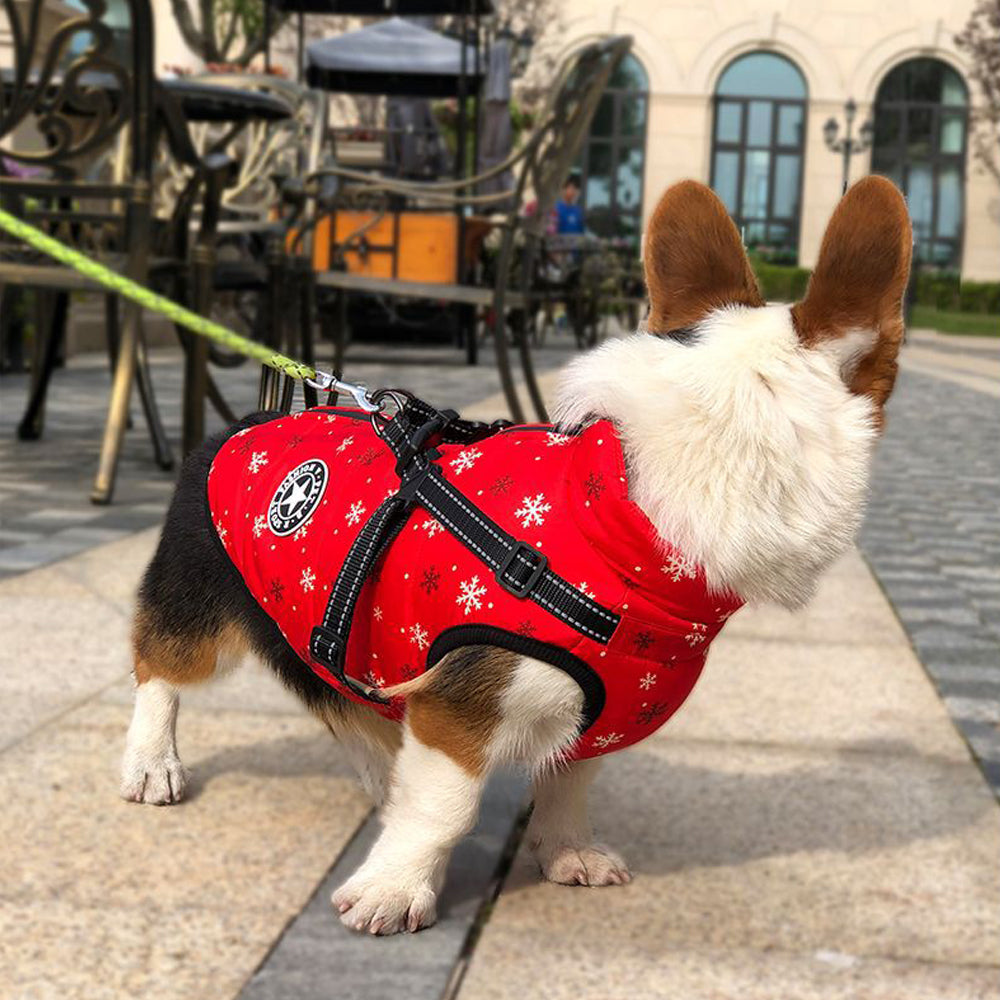 Aiitle Christmas Winter Dog Jacket Harness