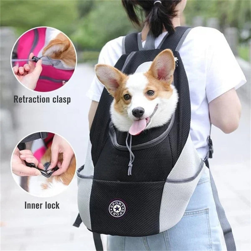 Aiitle Adjustable Mesh Outdoor Dog Backpack