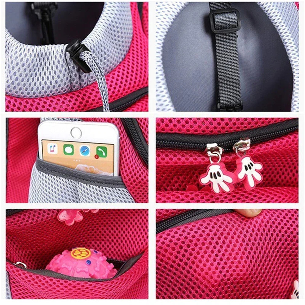 Aiitle Adjustable Mesh Outdoor Dog Backpack