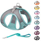 Aiitle Soft Adjustable Mesh Dog Harness Leash Set Hot Pink