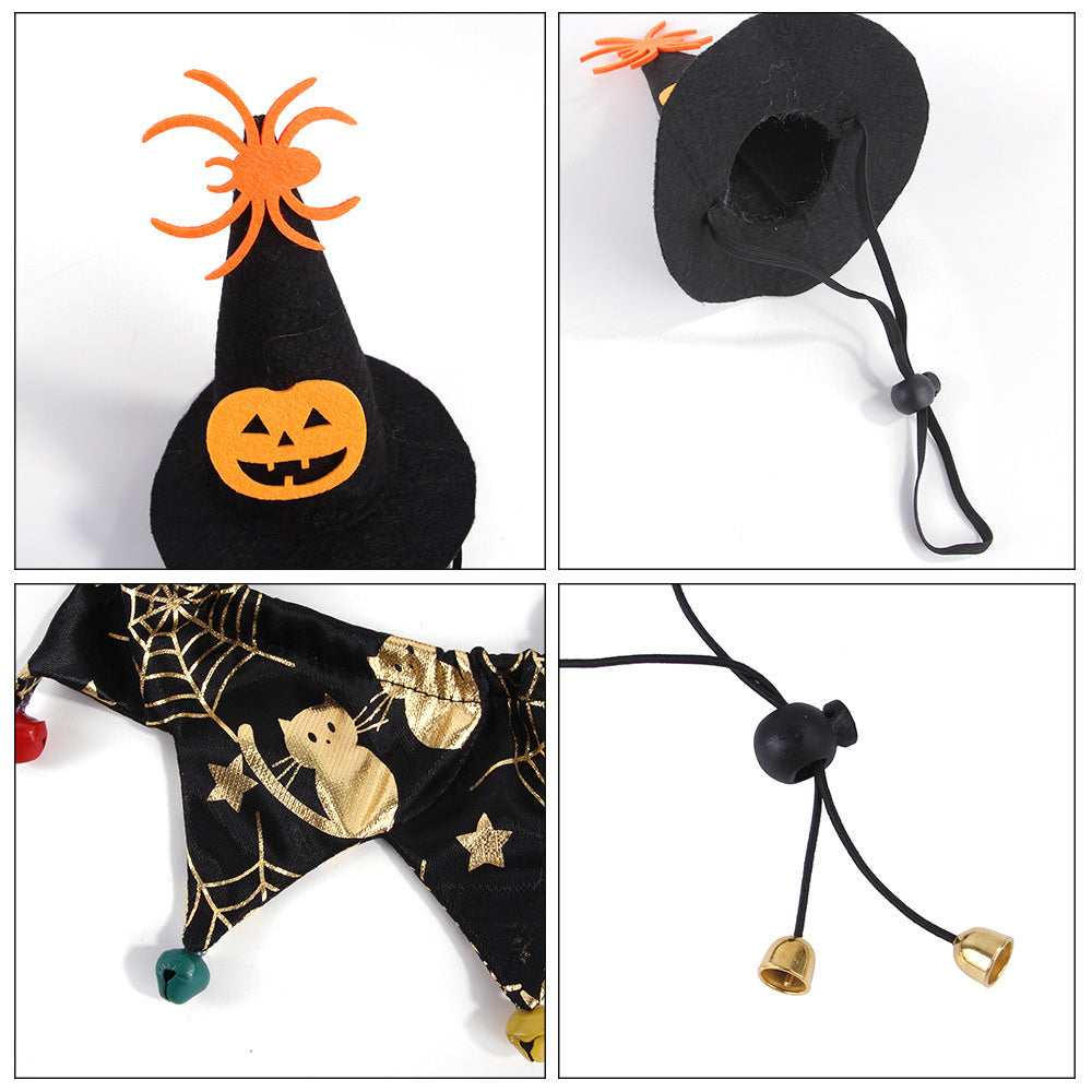 Aiitle Pet Halloween Skeleton Costume Set