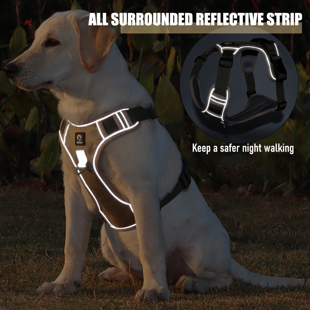 Aiitle No Pull Reflective Adjustable Dog Harness