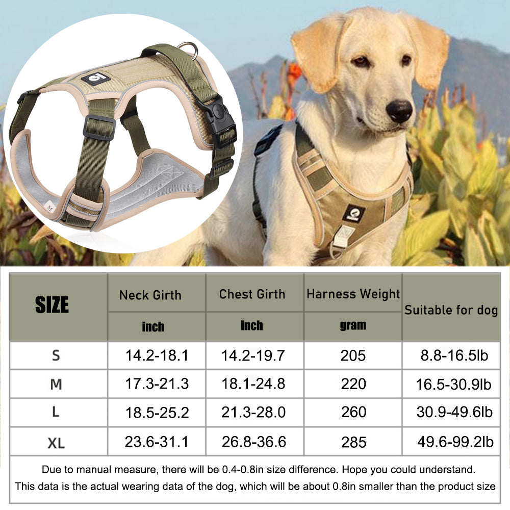 Aiitle No Pull Reflective Adjustable Dog Harness