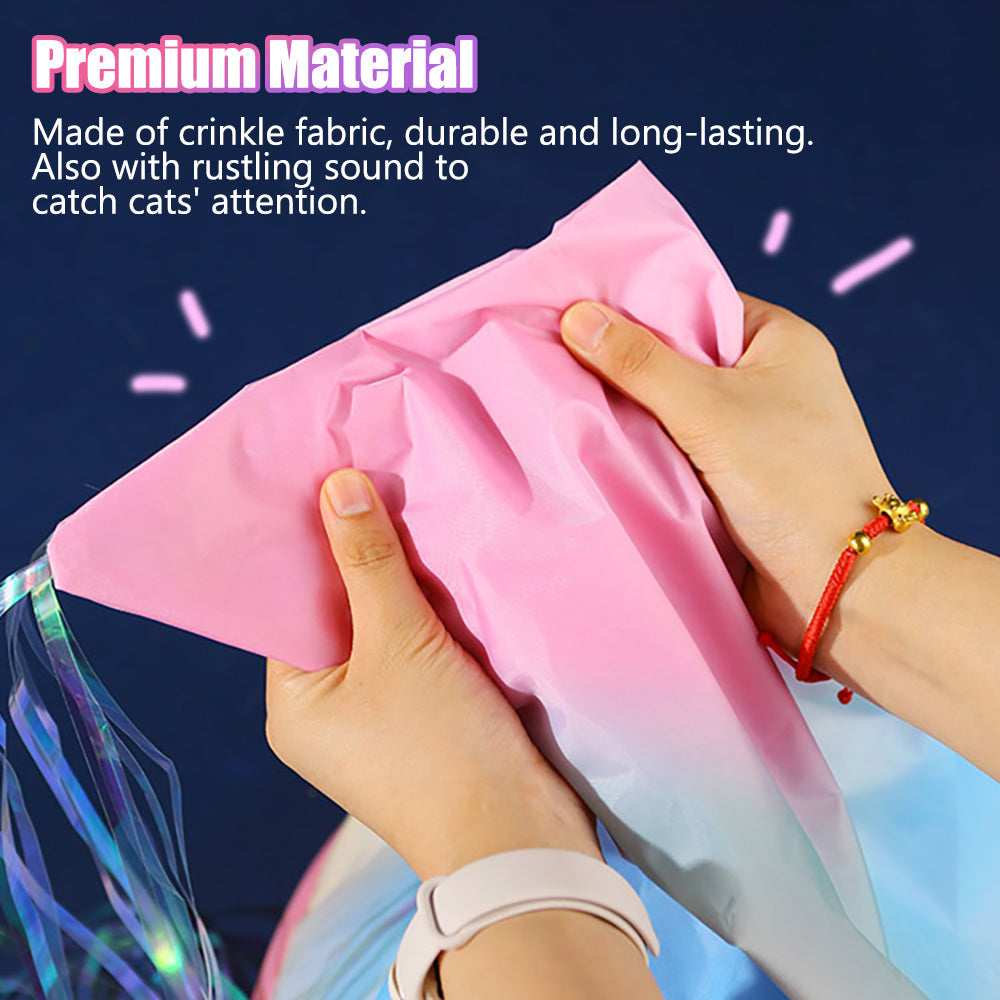 Aiitle Rainbow Cat Tunnel Bag with Tassel